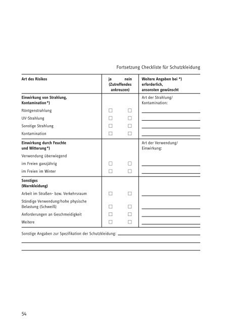 Benutzung von Schutzkleidung - Eisenbahn-Unfallkasse