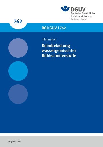 Keimbelastung wassergemischter Kühlschmierstoffe