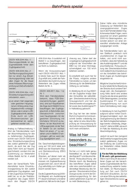 BahnPraxis spezial - Eisenbahn-Unfallkasse