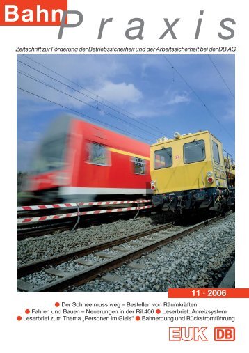 BahnPraxis Spezial - Eisenbahn-Unfallkasse