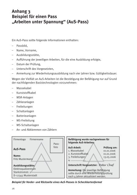 Arbeiten unter Spannung an elektrischen Anlagenund Betriebsmitteln