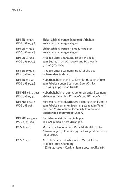 Arbeiten unter Spannung an elektrischen Anlagenund Betriebsmitteln