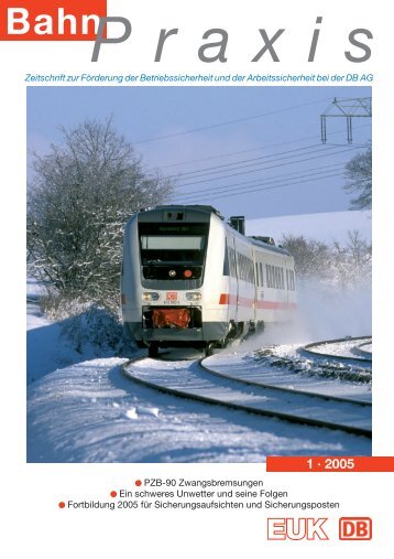 BahnPraxis Heft 1/2002 - Eisenbahn-Unfallkasse