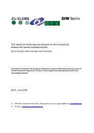 The impact of introducing new products on firm productivity.