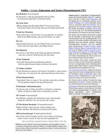 Die Freundschaft zwischen Goethe und Schiller: Höhepunkt 