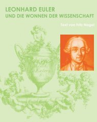 Leonhard Euler und die Wonnen der Wissenschaft - Euler 2007