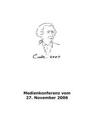 Medienkonferenz vom 27. November 2006 - Euler 2007