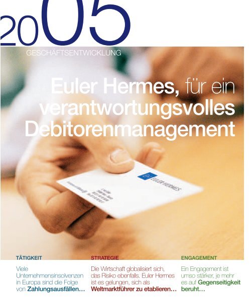 Euler Hermes, für ein verantwortungsvolles Debitorenmanagement