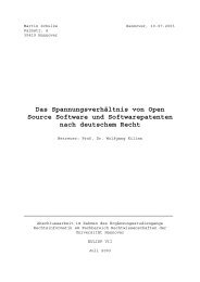 Das Spannungsverhältnis von Open Source Software ... - Eulisp.com