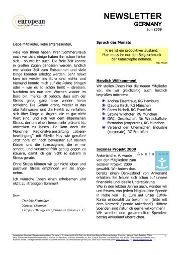 Newsletter Juli_2009 - EUMA Germany