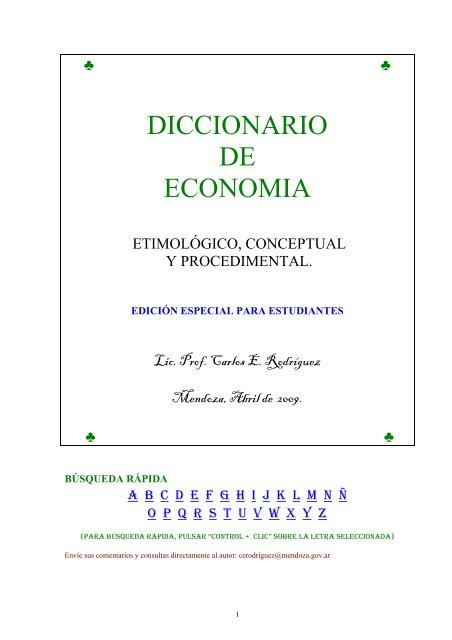 DICCIONARIO DE ECONOMIA - Eumed.net