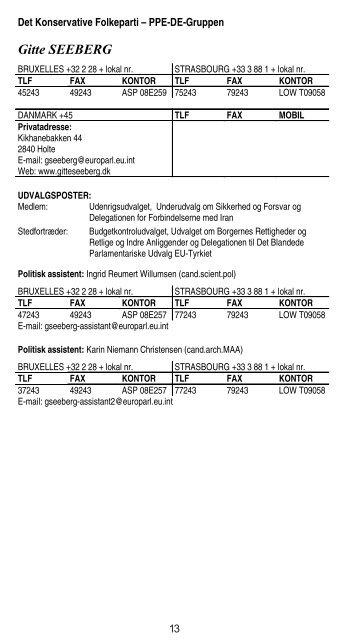 KONTAKT - Folketingets EU-oplysning