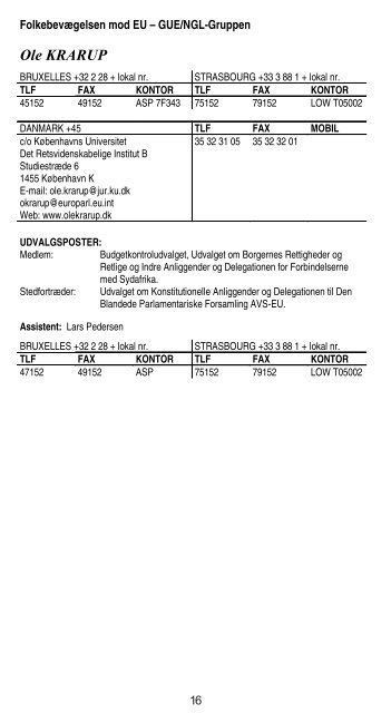 KONTAKT - Folketingets EU-oplysning