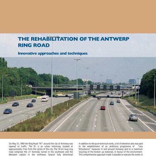 THE REHABILITATION OF THE ANTWERP RING ROAD - EUPAVE