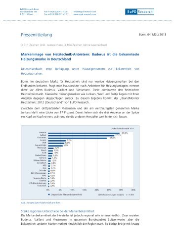 Pressemitteilung - EuPD Research