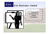 EAL Electronics Limited - EUPORES