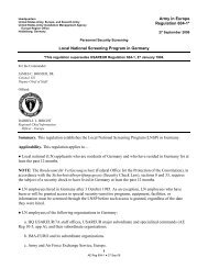 Frequently Asked Questions Us Army In Europe