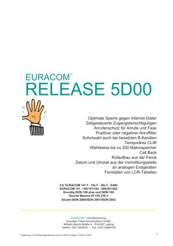 RELEASE 5D00 - Euracom
