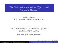 The Contraction Method on C([0,1]) and Donsker's ... - Eurandom