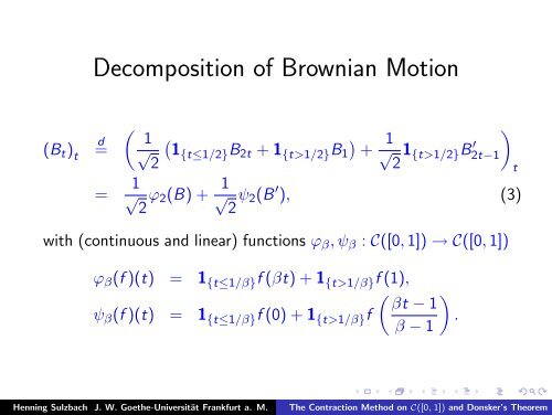 The Contraction Method on C([0,1]) and Donsker's ... - Eurandom