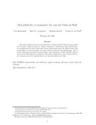 Sub-additivity re-examined: the case for Value-at-Risk - Eurandom