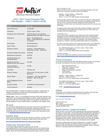 View Insurance Summary - EurAupair