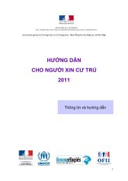 hướng dẫn của người xin tị nạn - Ministère de l'Intérieur