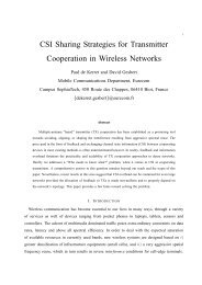 CSI Sharing Strategies for Transmitter Cooperation in ... - Eurecom