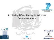 Achieving LOw-LAtency in Wireless Communications ... - Eurecom