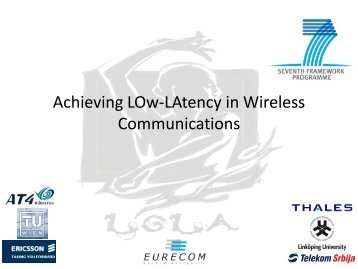 Achieving LOw-LAtency in Wireless Communications ... - Eurecom