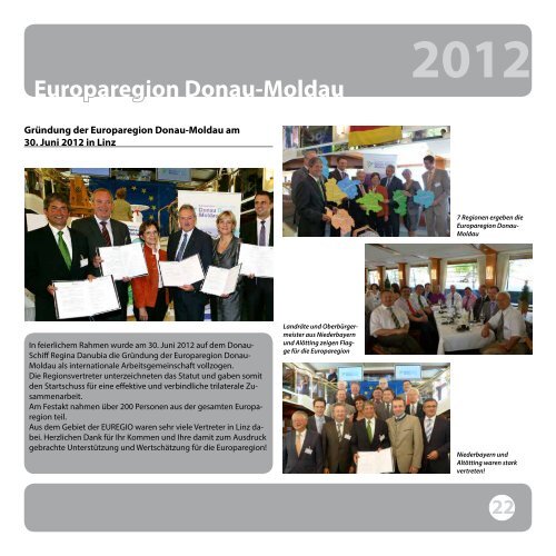 EUREGIO-Geschäftsbericht 2012 / 20 Jahre - Euregio Bayerischer ...