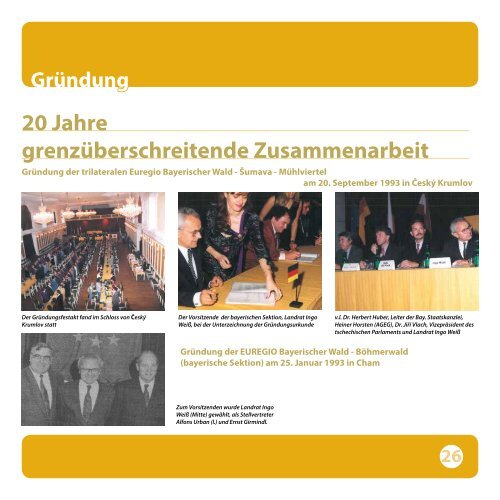 EUREGIO-Geschäftsbericht 2012 / 20 Jahre - Euregio Bayerischer ...