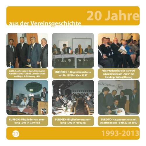 EUREGIO-Geschäftsbericht 2012 / 20 Jahre - Euregio Bayerischer ...