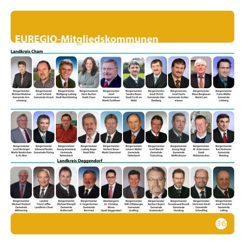 EUREGIO-Geschäftsbericht 2012 / 20 Jahre - Euregio Bayerischer ...