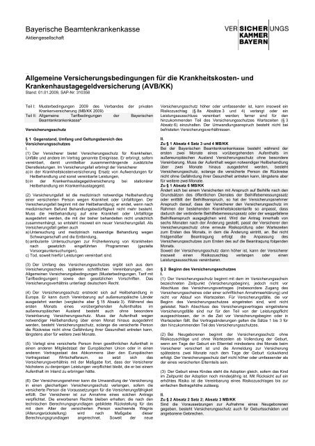 Bayerische Beamtenkrankenkasse (BBKK) - Eureka24.de