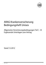 Arag Z90 Bonus Tarifbedingungen Pdf Zahnversicherungs Tarif