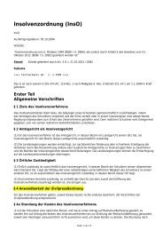 Insolvenzordnung (InsO) - Eureka24.de