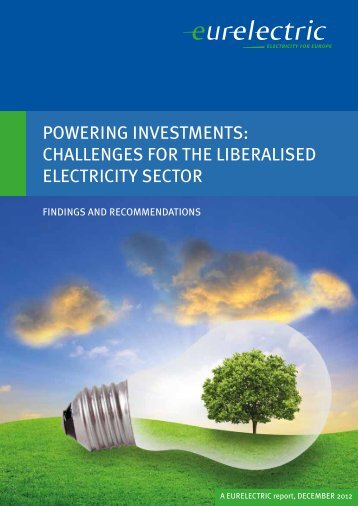 Powering Investments: Challenges for the Liberalised ... - Eurelectric