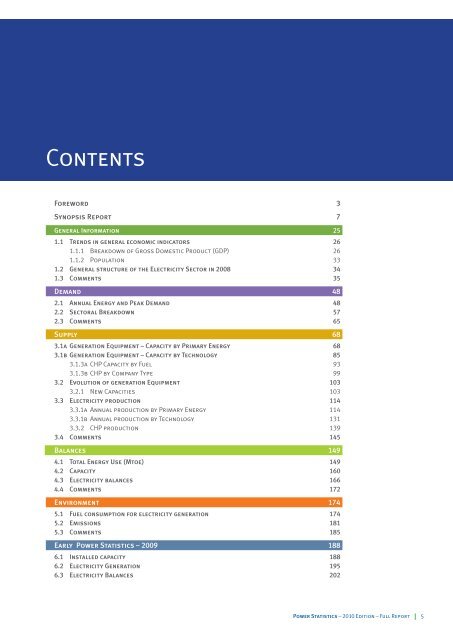 Power Statistics - 2010 Edition - Full Report - Eurelectric