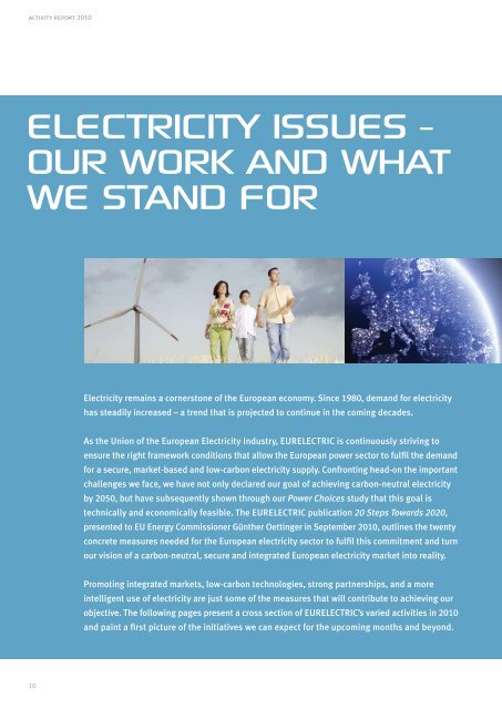 EURELECTRIC Annual Activity Report 2010