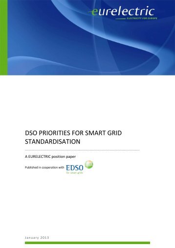 DSO Priorities for Smart Grid Standardisation - Eurelectric