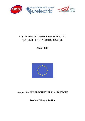 Equal Opportunities & Diversity Toolkit / Best Practices ... - Eurelectric