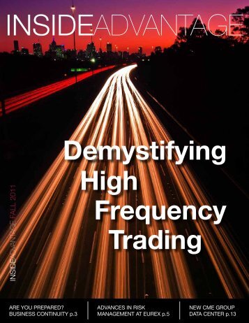 High Frequency Trading Demystifying - Eurex Clearing