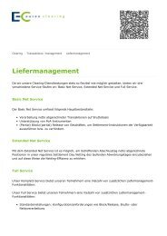 Eurex Clearing - Liefermanagement