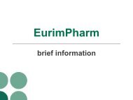 brief information - EurimPharm Arzneimittel GmbH