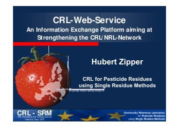 CRL-Web-Service - EURL | Residues of Pesticides