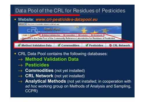 CRL-Web-Service - EURL | Residues of Pesticides