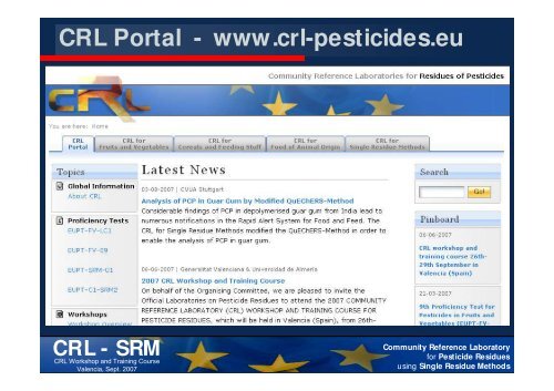 CRL-Web-Service - EURL | Residues of Pesticides