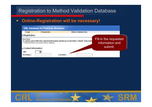 Pesticides-Online and Method Validation Database - EURL ...