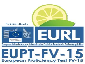 Preliminary Results - EURL | Residues of Pesticides